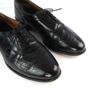 Johnston & Murphy Black Aristocrat Oxford Shoes